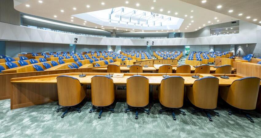 Foto plenaire zaal Tweede Kamer